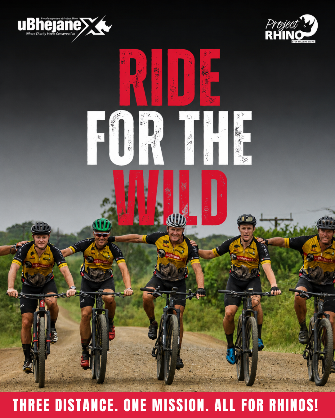 uBhejaneX Ride for the Wild event poster uBhejaneX Ride for the Wild event poster