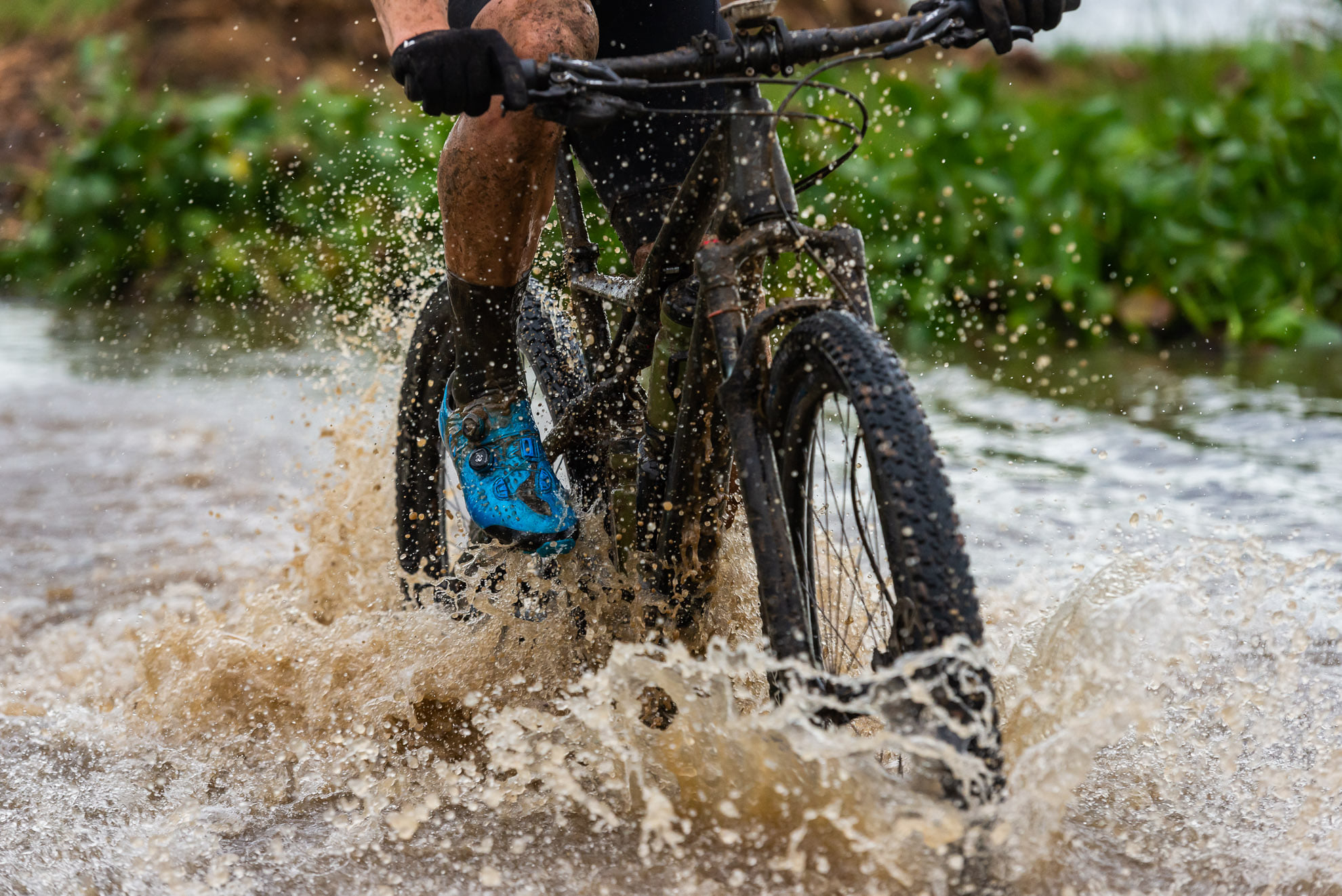 uBhejaneX rider crossing water uBhejaneX rider crossing water